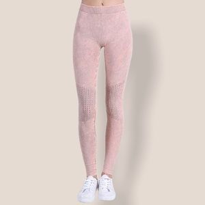 Nikibiki Antique Rose Shirred Knee Leggings